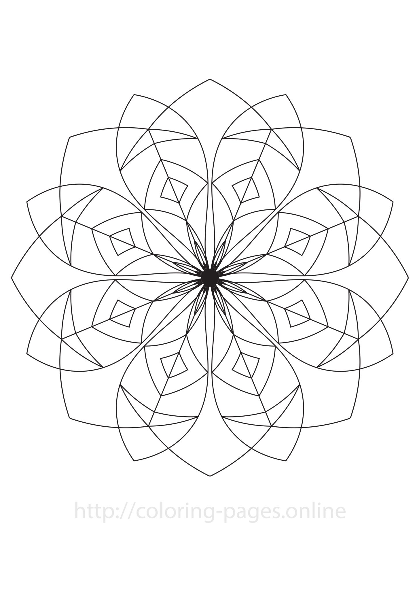 Saturday mandala coloring page