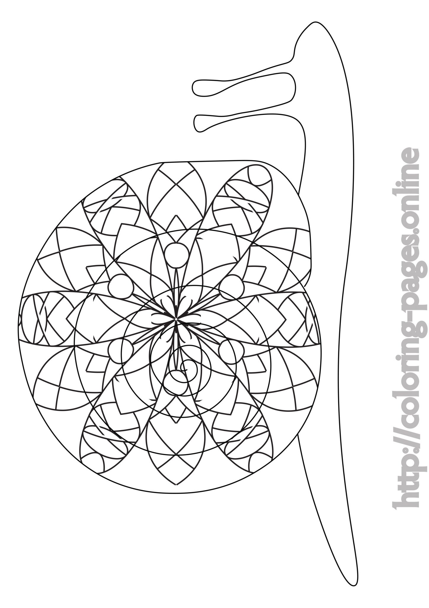 Snail coloring page