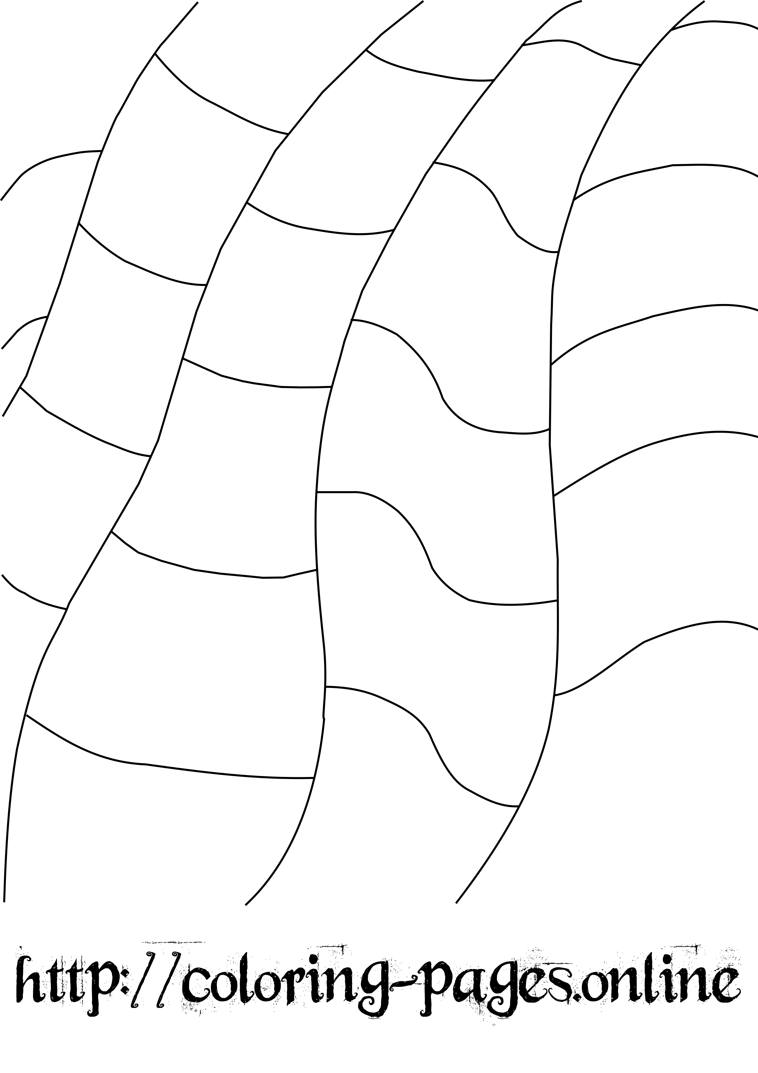 Simple pattern coloring page - adult coloring pages