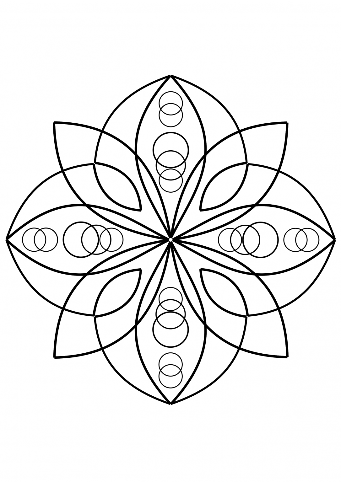 Snow mandala - Coloring pages